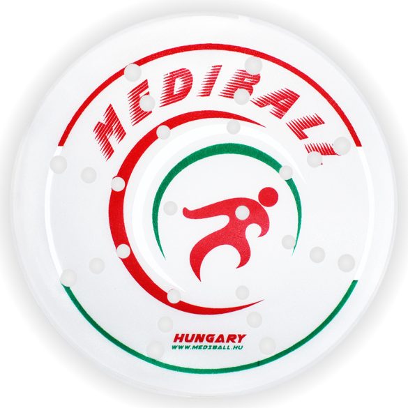 Mediball átlátszó ütőbelső piros-zöld mintával (02)