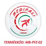 Mediball átlátszó ütőbelső piros-zöld mintával (02)