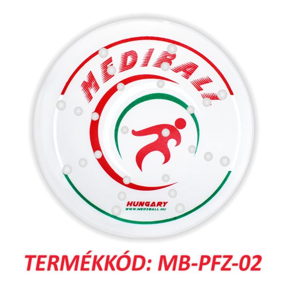 Mediball átlátszó ütőbelső piros-zöld mintával (02)