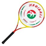 Karbon ütő - piros-sárga alapon fehér-arany virág mintával
