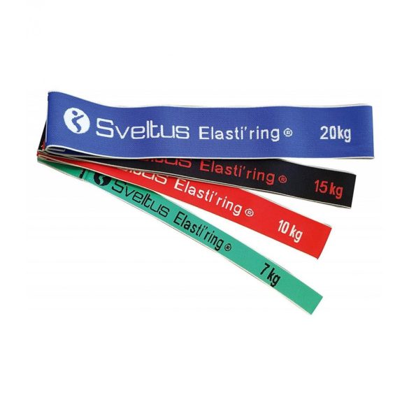 SVELTUS ELASTI'RING 4DB-OS SZETT + DOBOZ TEXTIL GUMIGYŰRŰK
