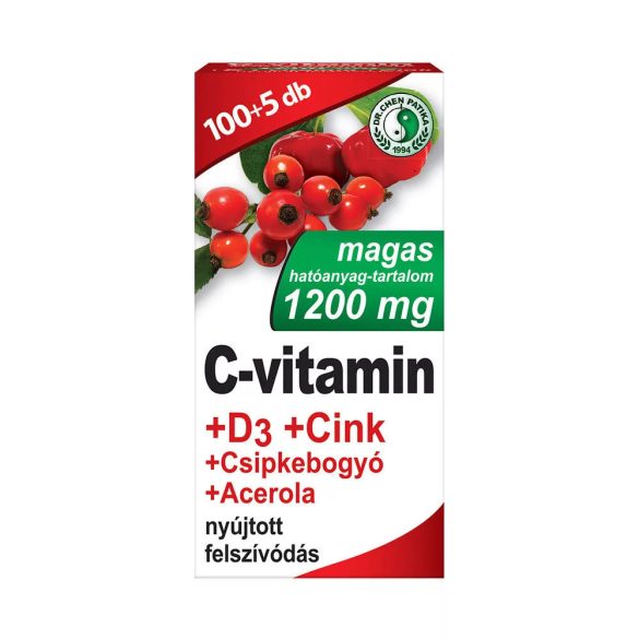 C-vitamin + D3+Cink+Csipkebogyó+Acerola