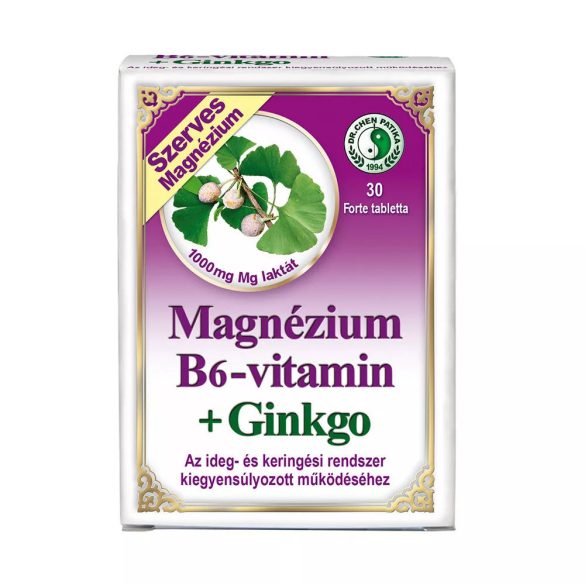 Magnézium B6 + Ginkgo Forte tabletta 