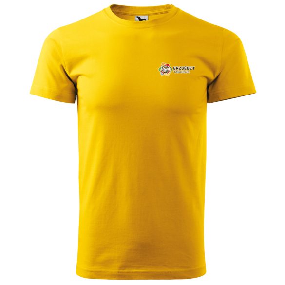 Sárga pamut póló Erzsébet tábor logóval XS-S-M-L méretekben