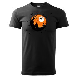 Halloween minta telihoddal - Gyerek pamut póló