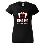 Kiss me if you dare - Női pamut póló