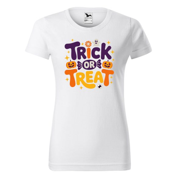 Trick or treat - Női pamut póló